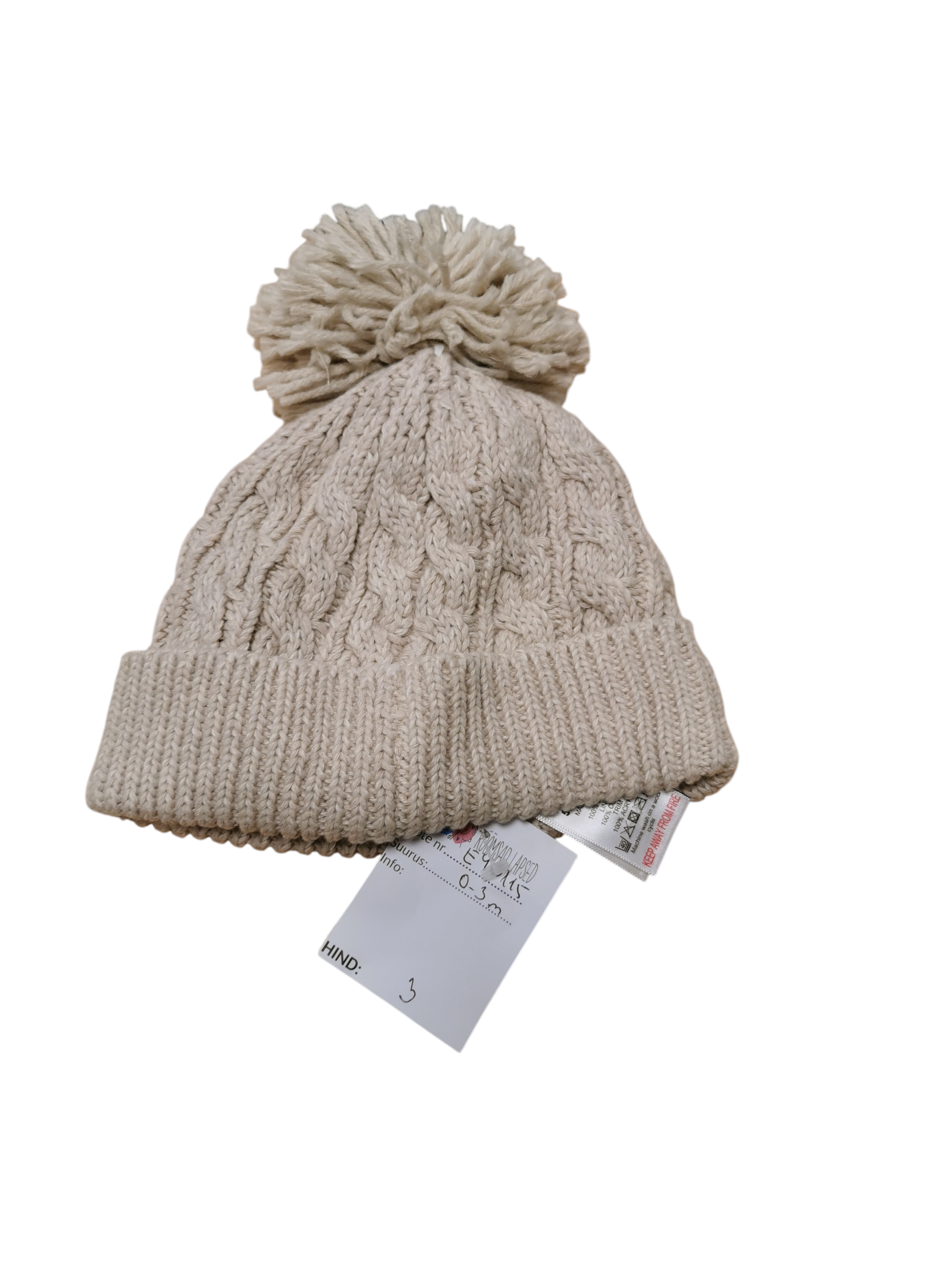 Next müts suurus 0-3m.