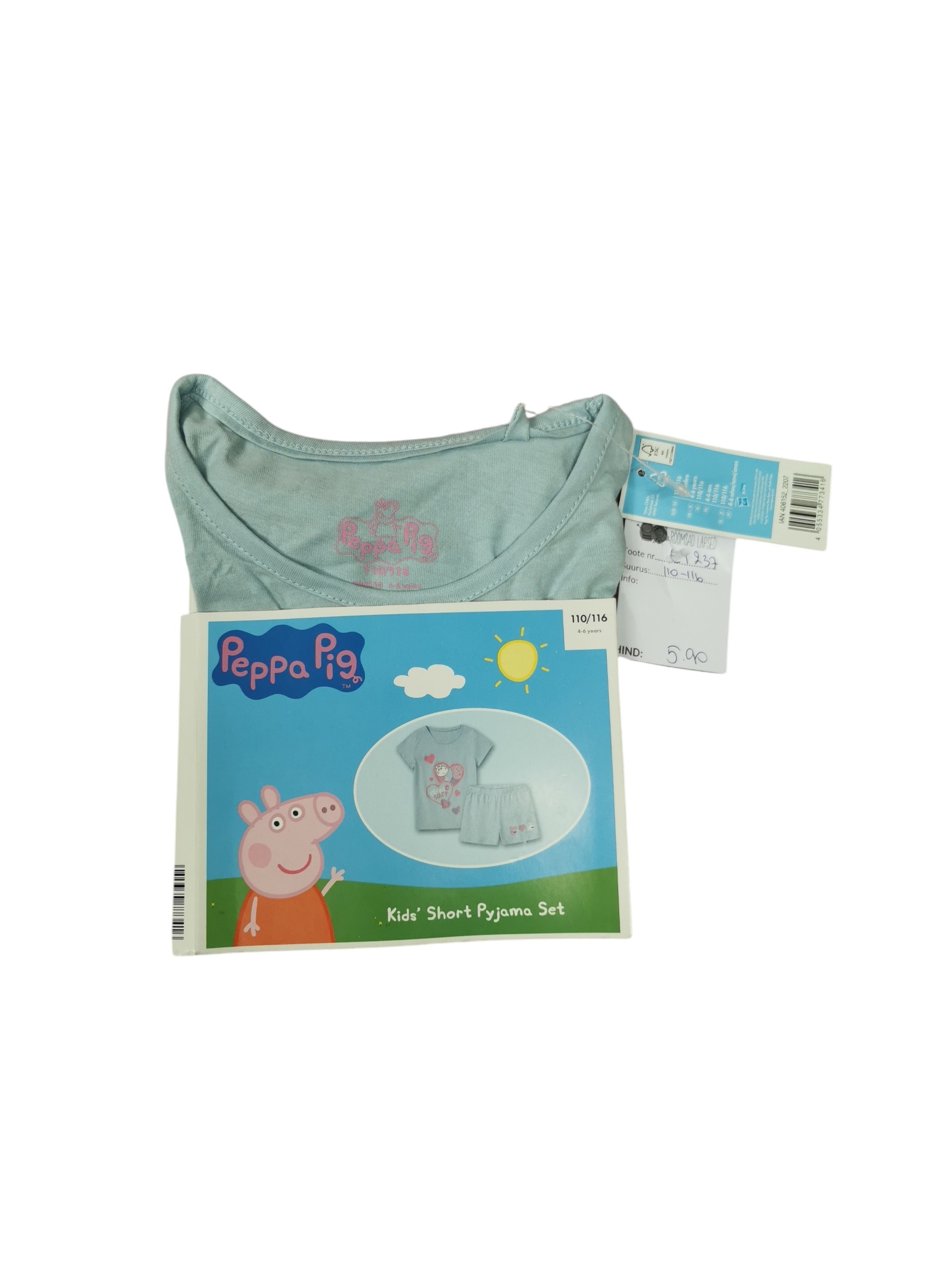 Peppa Pig pidžaama suurus 110-116